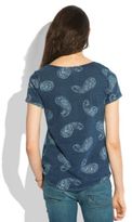 Thumbnail for your product : Lucky Brand Indigo Paisley Tee
