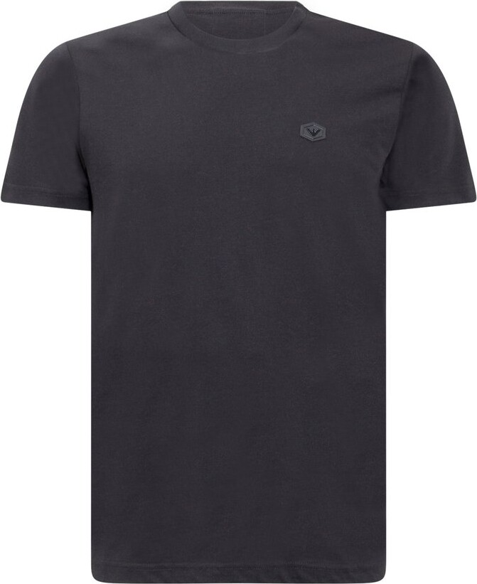 Emporio Armani Logo Patch Crewneck T-Shirt