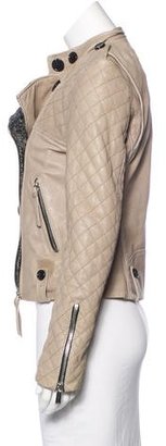 Barbara Bui Quilted Leather Jacket