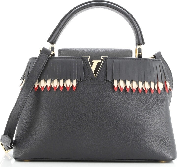 Louis Vuitton Capucines Bag Leather with Fringe Detail PM
