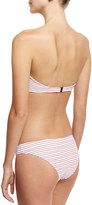 Thumbnail for your product : Onia Maya Pique Underwire Bandeau Swim Top, Red/White