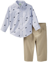 Thumbnail for your product : Little Me Dog Stripe Woven Pant Set (Baby Boys)