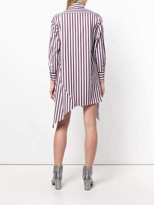 Marques Almeida striped asymmetric shirt dress