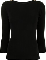 Thumbnail for your product : agnès b. Button-Detail Knitted Top