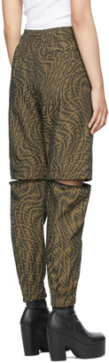Fendi Brown FF Vertigo Trousers