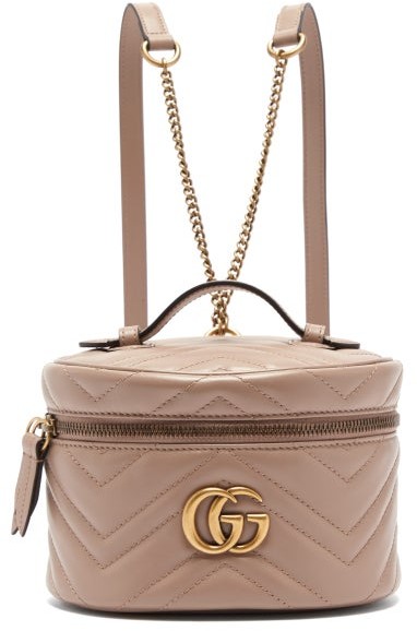 gg marmont leather backpack