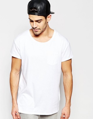 Selected Oversized Scoop Neck T-Shirt