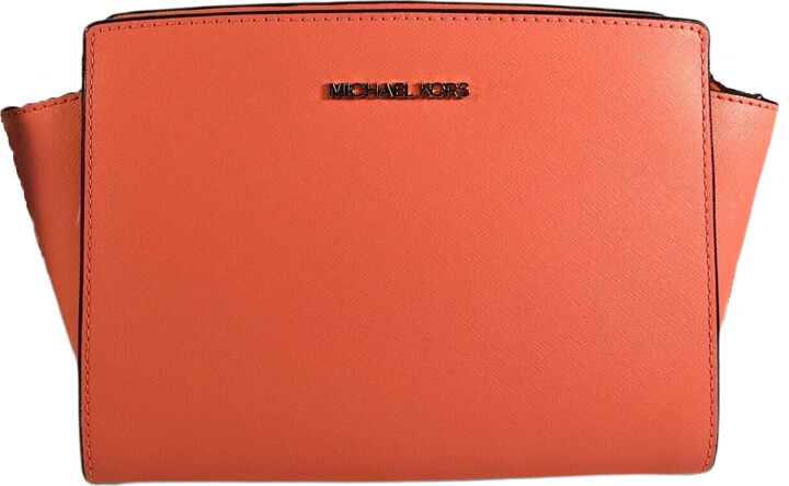 MICHAEL Michael Kors Red Patent Leather Small Selma Shoulder Bag MICHAEL  Michael Kors