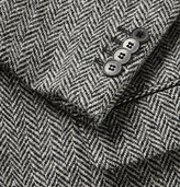 Thumbnail for your product : Valentino Herringbone Wool-Tweed Blazer