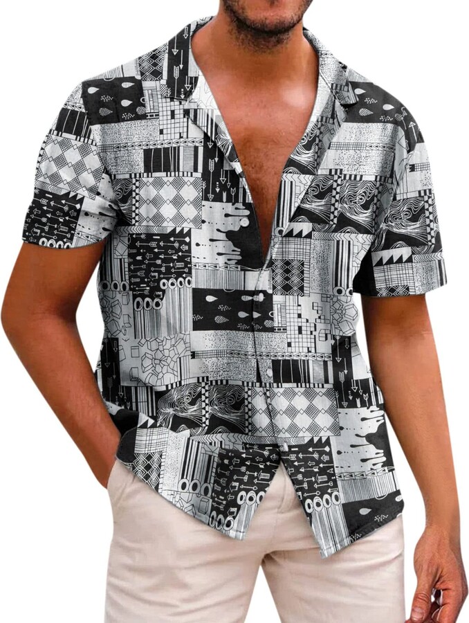 Zaful Vertical Striped Lapel Short Sleeves Shirt Long Sleeve