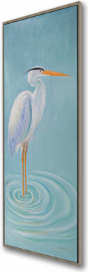 Lark Manor Great blue heron framed canvas - Marine Animals home decor