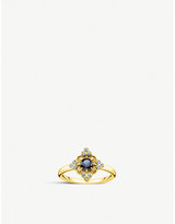 Thumbnail for your product : Thomas Sabo Kingdom of Dreams 18ct yellow gold plated silver Flower ring