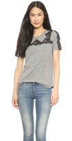 Thumbnail for your product : Rebecca Taylor Top with Lace Piecing