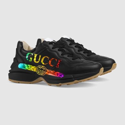 gucci runners black