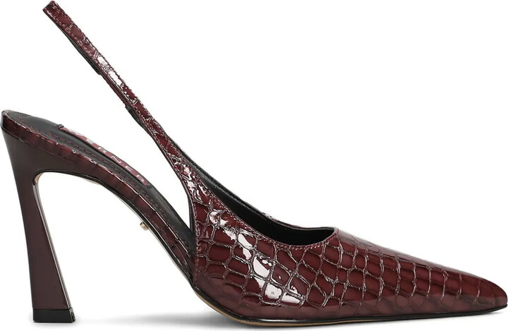 Werner Pointed Crocodile-Effect Pumps