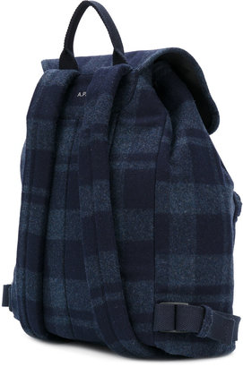 A.P.C. checked backpack