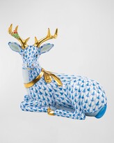 Thumbnail for your product : Herend Lying Christmas Deer Figurine