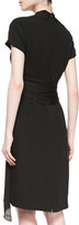 Thumbnail for your product : Catherine Deane Mora Silk Draped Dress, Black