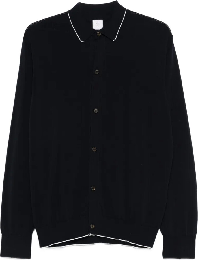 Eleventy Contrasting-Trim Cardigan