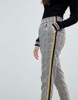 Thumbnail for your product : Bershka Check Side Stripe Pant
