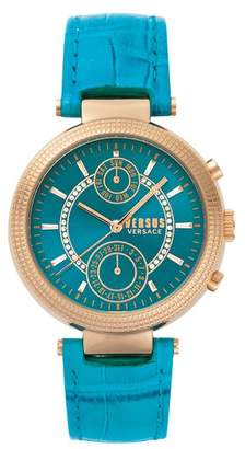 Versus By Versace Star Ferry Chronograph Leather Strap Watch, 38mm