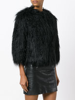 Thumbnail for your product : Theory synthetic fur jacket - women - Cotton/Acrylic/Modacrylic - XS