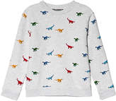 Thumbnail for your product : Bonpoint Grey All Over Dinosaur Print Sweatshirt