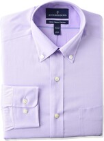 Thumbnail for your product : Buttoned Down Amazon Brand Men's Classic Fit Button Collar Solid Non-Iron Dress Shirt Light Pink w/Pocket 19.5" Neck 38" Sleeve