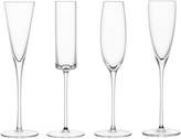 Thumbnail for your product : LSA International Lulu Set of 4 Handmade Champagne Flutes