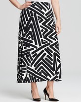 Thumbnail for your product : Karen Kane Brushstroke Maxi Skirt