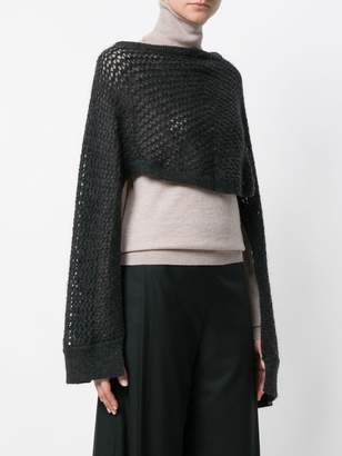 Chalayan overlay knit top