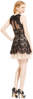 Thumbnail for your product : Betsy & Adam Sleeveless Lace Illusion Fit-and-Flare Dress