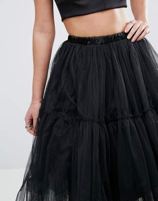 Glamorous Tulle Midi Skirt