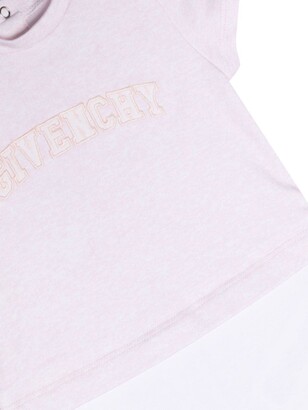 Givenchy Kids Appliqué-Logo Short-Sleeve Shortie