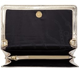 Juicy Couture Outlet - CASCADING JUICY METALLIC CROSSBODY WALLET
