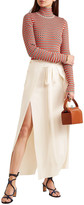 Thumbnail for your product : Sonia Rykiel Layered Stretch-knit Maxi Skirt