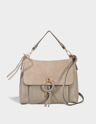 See by Chloe Joan Medium Bag in Motty Grey Leather and Suede
