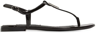 Dolce & Gabbana 10mm Patent leather thong sandals
