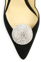 Thumbnail for your product : Giorgio Armani Embellished Suede d'Orsay Point Toe Pumps