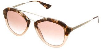 Prada Two-Tone Oversize Sunglasses