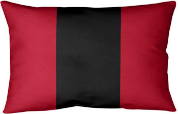 ArtVerse Cincinnati Baseball Striped Lumbar Pillow