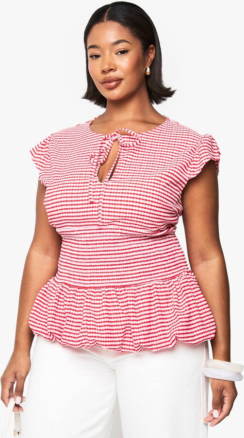 Red Gingham Top Women ShopStyle UK