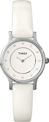 Timex Women's T2P315 Leather Analog Quartz Watch