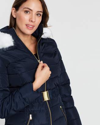Dorothy Perkins Luxe Belted Padded Coat