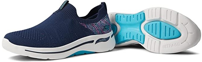 Skechers Go Walk, Navy | Shop the world's largest collection of 