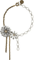 Thumbnail for your product : Lanvin Gold and silver-tone Swarovski crystal necklace