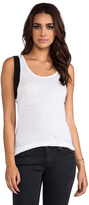 Thumbnail for your product : Bobi Linen Tank with Leather