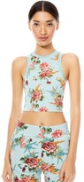 Thumbnail for your product : Alice + Olivia Melva Floral Racerback Crop Top