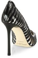 Thumbnail for your product : Jimmy Choo Romy Patent Leather & PVC Cap Toe Pumps