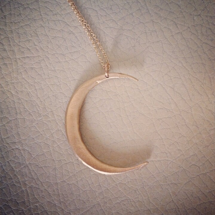 Etsy Crescent Moon in Bronze & Gold